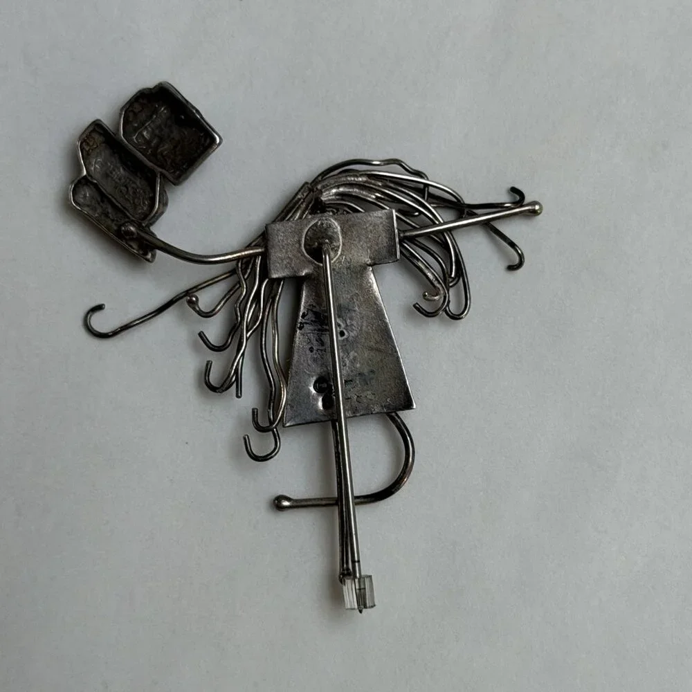 LHTC Sterling Silver Whimsical Girl Pin Jeff Storey Long Hungry Trading Dot Com